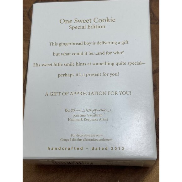 Hallmark Keepsake "One Sweet Cookie" 2012 Special Edition Ornament - Picture 2 of 4